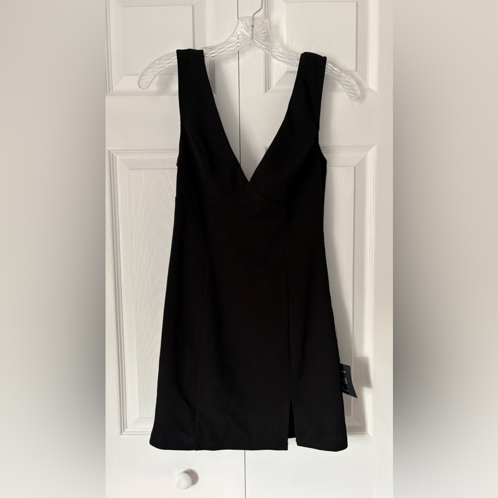Lulus Perfection Bound Black Sleeveless Cowl Back Mini Dress
